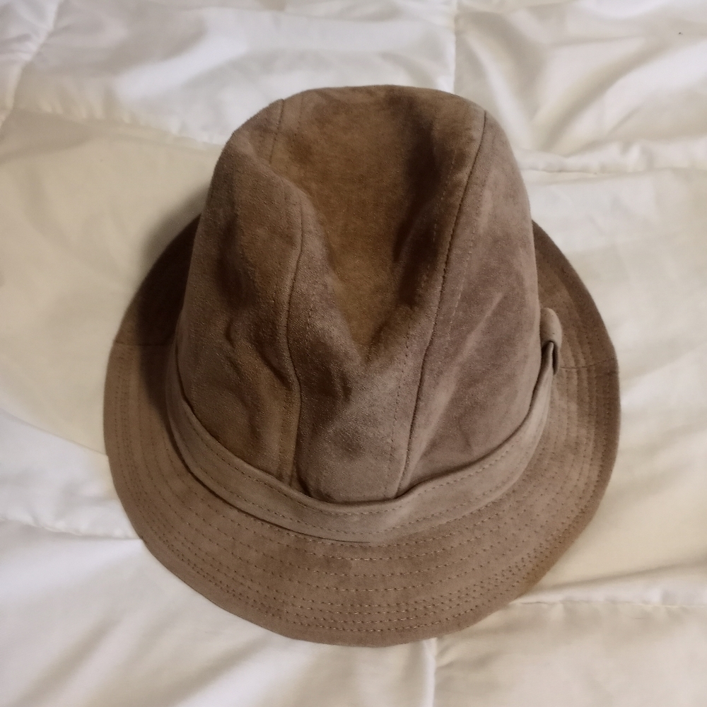Vintage Totes Brown Suede Men's Hat Size X Large